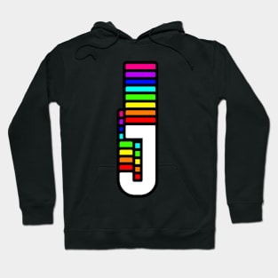 Rainbow Letter, J Hoodie